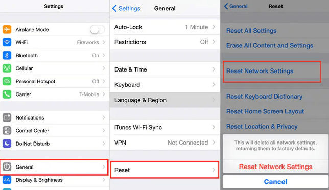Reset Your iPhone's Network Settings