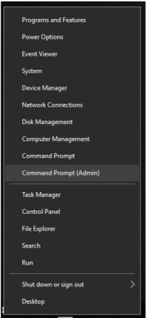 Right-click on the Windows Start button then select Device Manager from the list