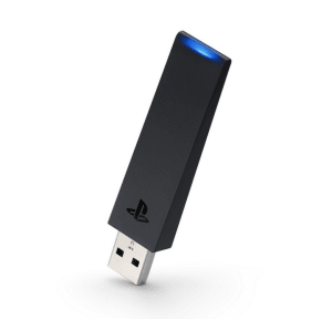 Insert the Bluetooth adapter into a USB port on the PS4