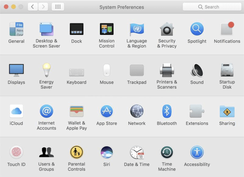 Go to System Preferences