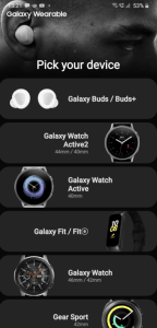 Open the Samsung Wearable app and select your Galaxy Buds from the menu