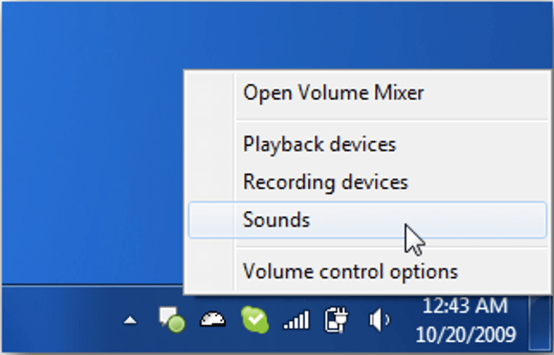 Right click on the volume icon and select Open Sound Settings