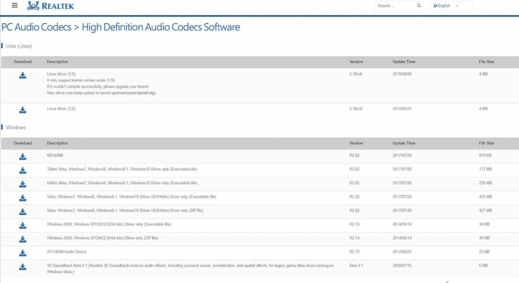 Since you already know which audio driver your computer needs, go straight to the manufacturer’s website