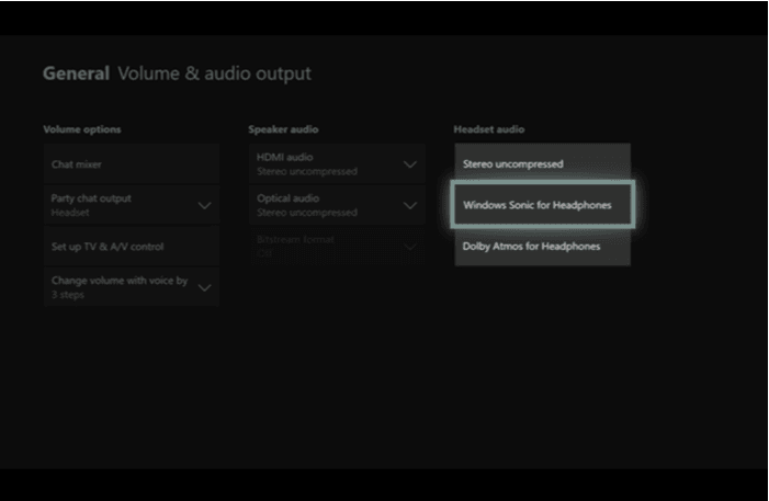 Under the Headphone Format option select Windows Sonic for Headphones
