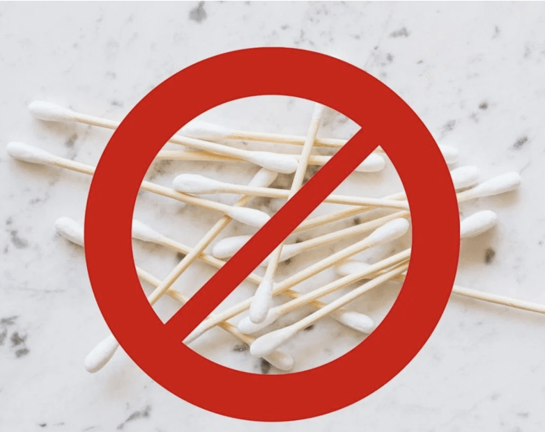 Cotton swabs (Q-tips) push earwax deeper into your ears, increasing your risk of ear infections, including the swimmer's ear