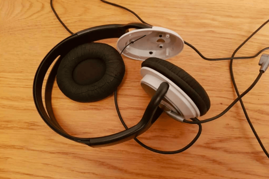 broken headphones